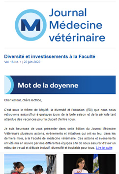 Journal Médecine vétérinaire Vol 16 No. 1